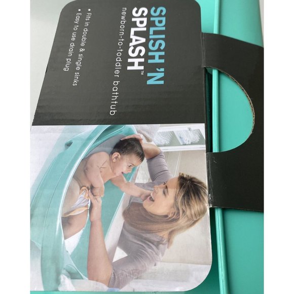 Summer Splish 'n Splash Newborn to Toddler Tub (Aqua) - 3-Stage Tub - Picture 6 of 6